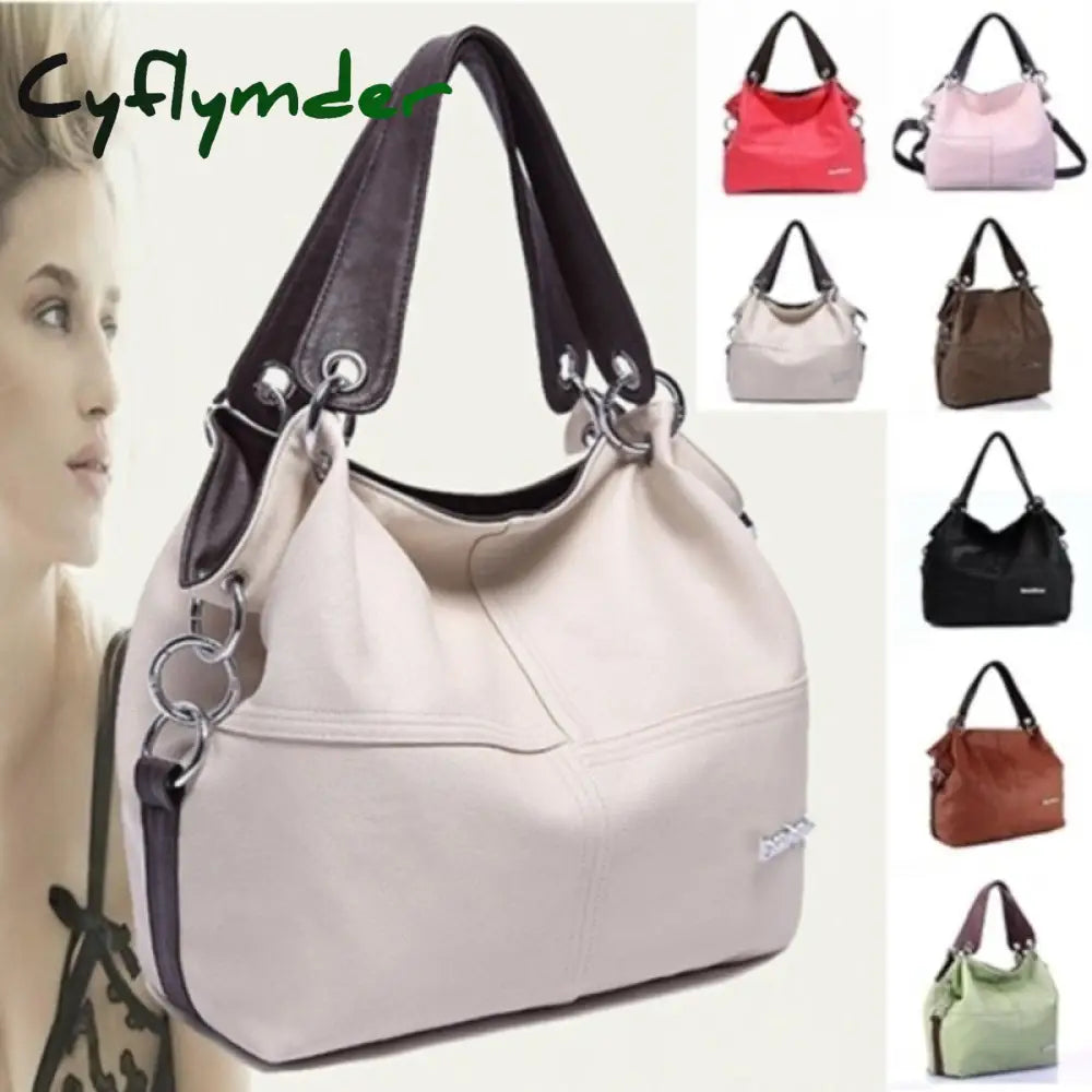 Cyflymder New Fashion Woman Luxury Handbag Large Capacity Composite Bag Ladies Leather Shoulder