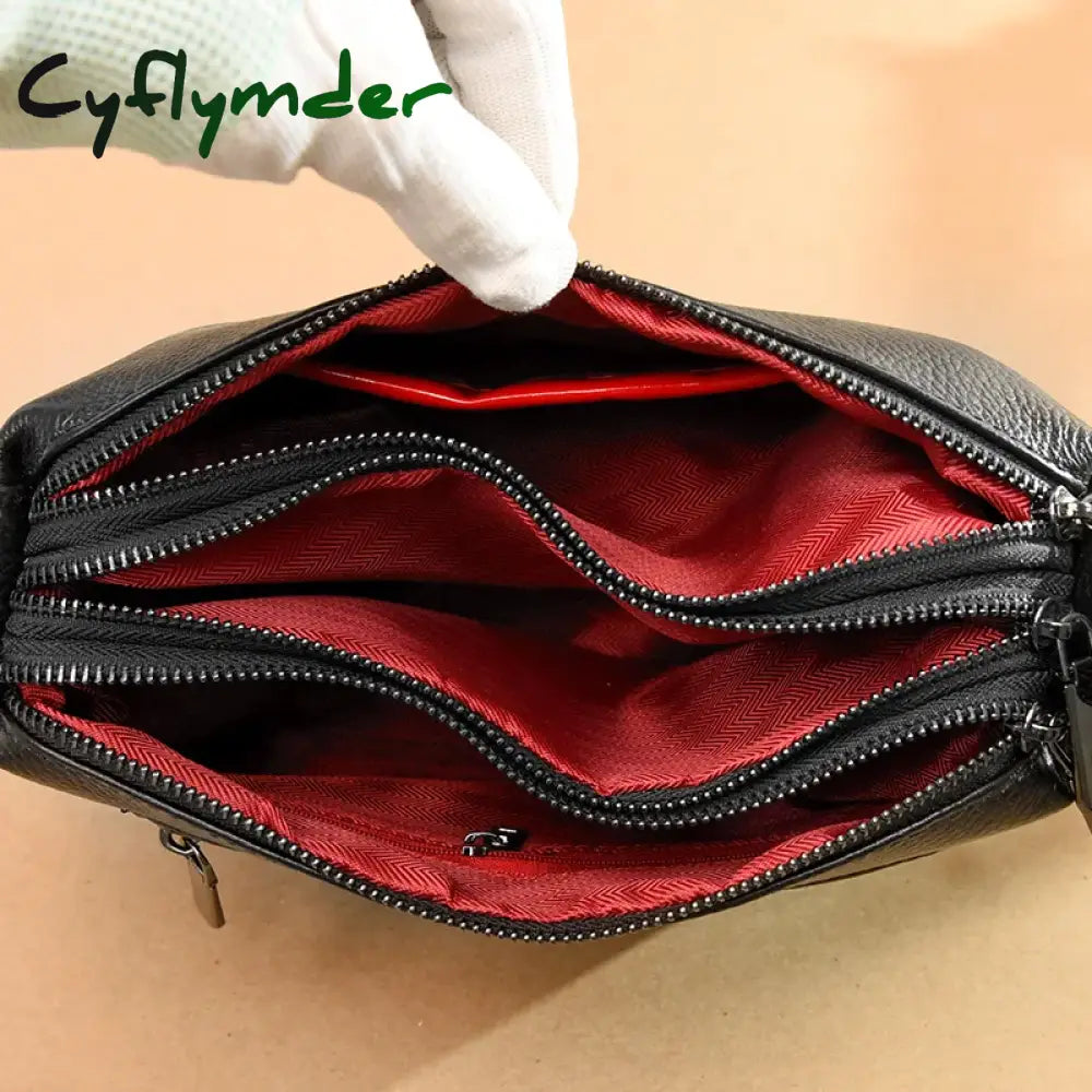 Cyflymder New Fashion Women Genuine Leather Handbags Women’s bags Designer Female Shoulder Bags Luxury Brand Cowhide