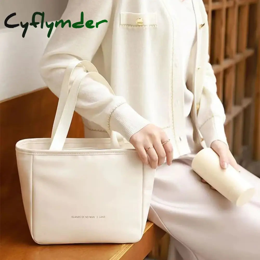 Cyflymder New Fashion Women Tote Lunch Bags Outdoor Picnic Bento Lunchbox Cosmetic Storage