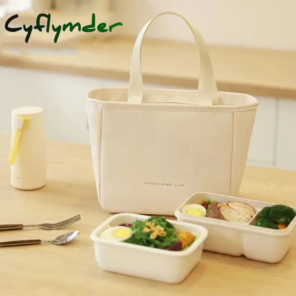 Cyflymder New Fashion Women Tote Lunch Bags Outdoor Picnic Bento Lunchbox Cosmetic Storage