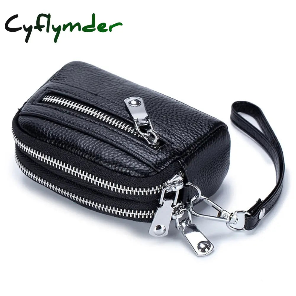 Cyflymder New Genuine Leather Wallets For Women Cowhide Purses Female Large Capacity Money Bag