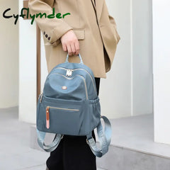 Cyflymder New High-Quality Waterproof Nylon Fabric Women’s Backpack Fashion Mini Shopping Small