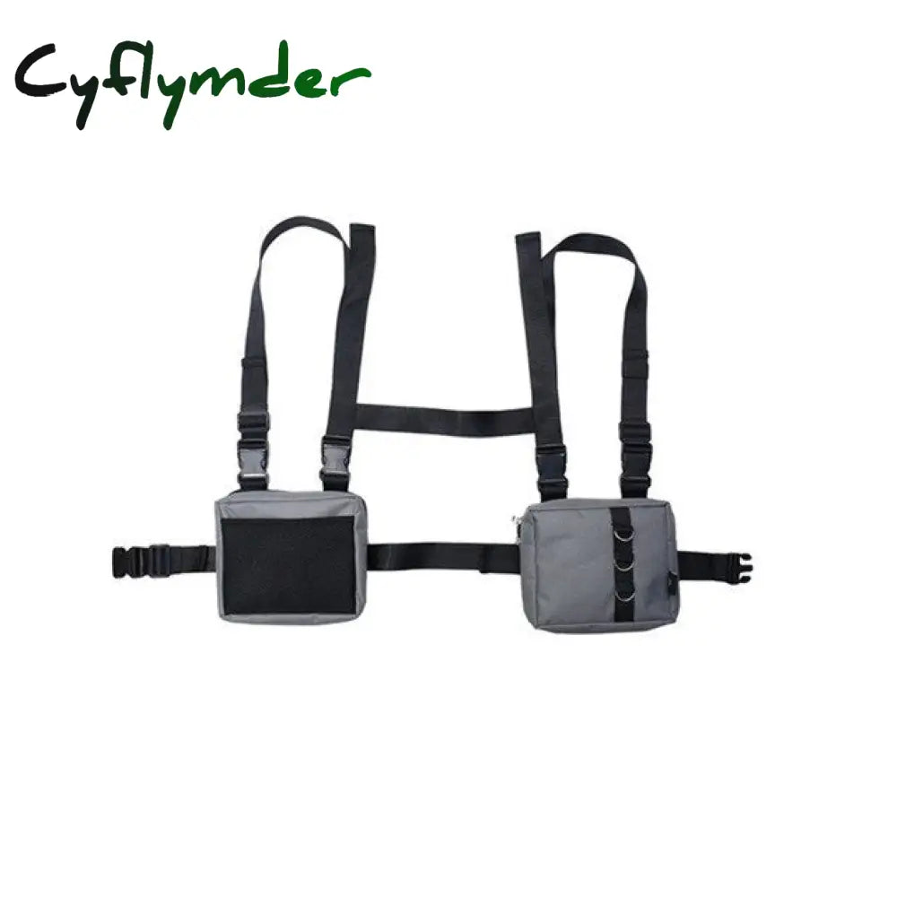 Cyflymder New Hip-Hop Chest Rig Pack Outdoor Streetwear Style Tactical Bag Vest For Women Two