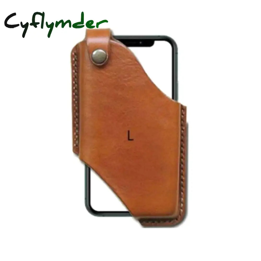 Cyflymder New Hot Sale 1Pc Pu Waist Bag Cellphone Loop Holster Case Belt Props Leather Purse For