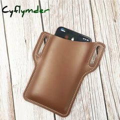 Cyflymder New Hot Sale 1Pc Pu Waist Bag Cellphone Loop Holster Case Belt Props Leather Purse For