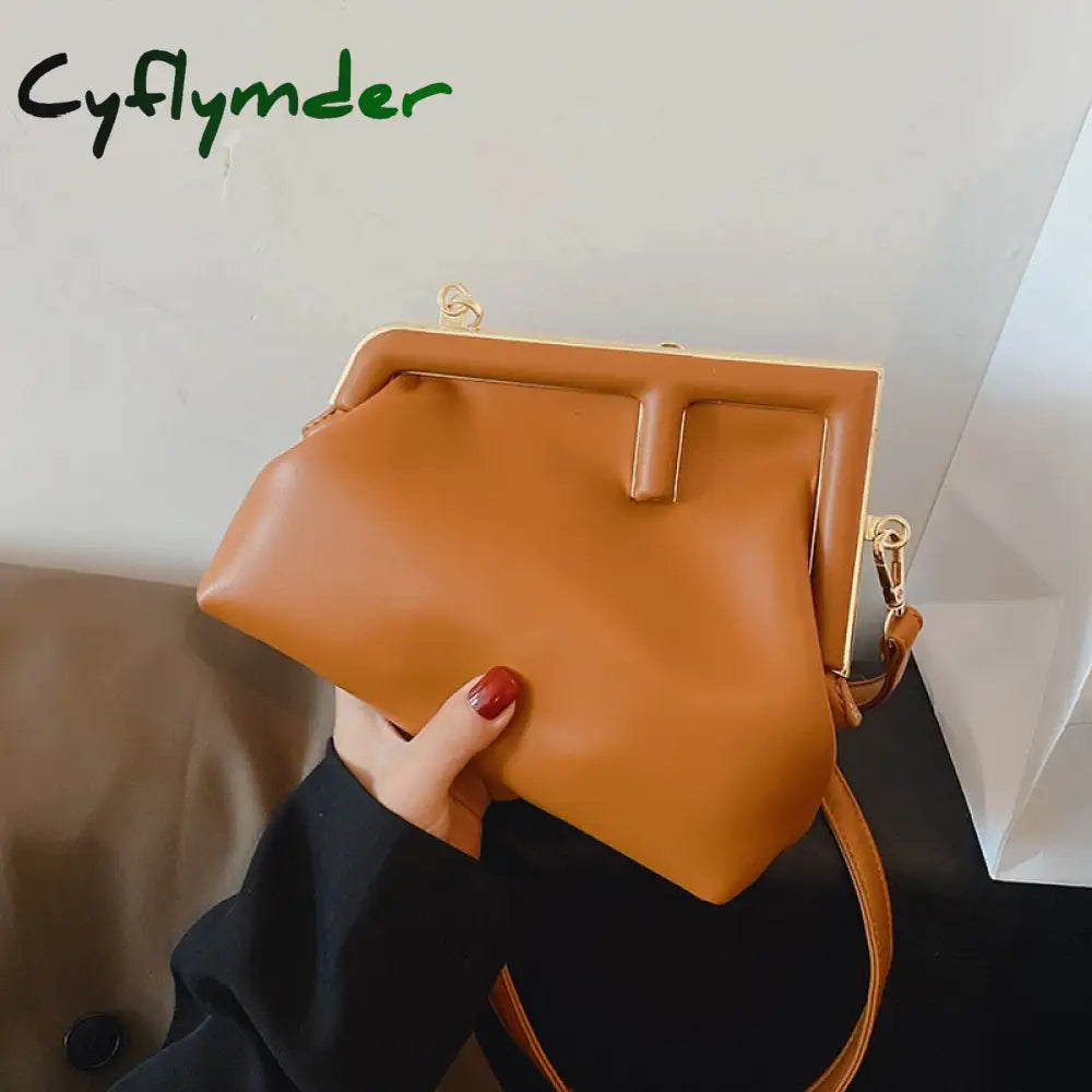 Cyflymder New In Trend Pretty Pouch Pu Leather Crossbody Bags Women Brand Luxury Shoulder Handbags