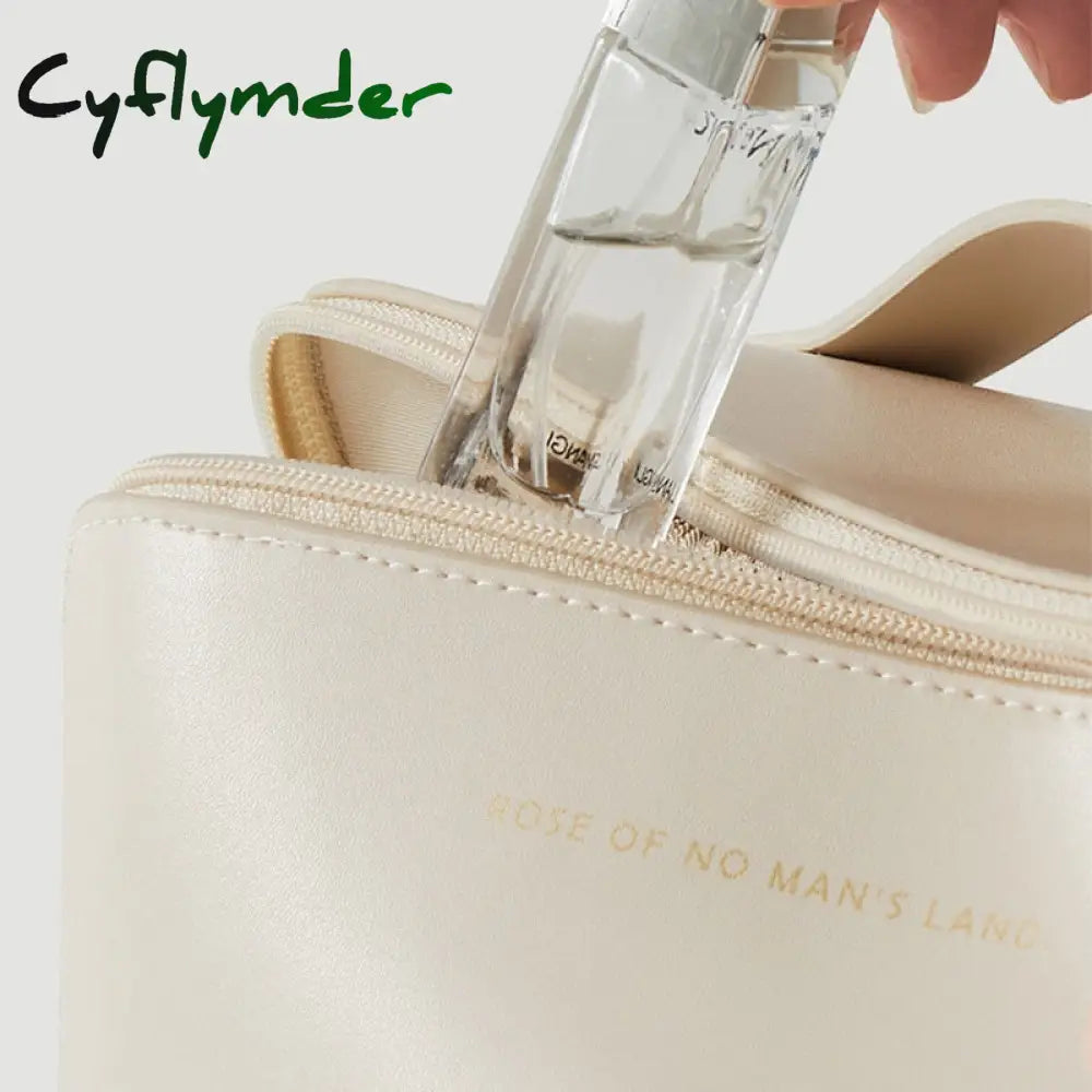 Cyflymder New Ins Large-Capacity Portable Girl Makeup Bag Women Cosmetic Toiletries Organizer