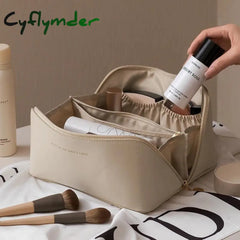 Cyflymder New Ins Large-Capacity Portable Girl Makeup Bag Women Cosmetic Toiletries Organizer