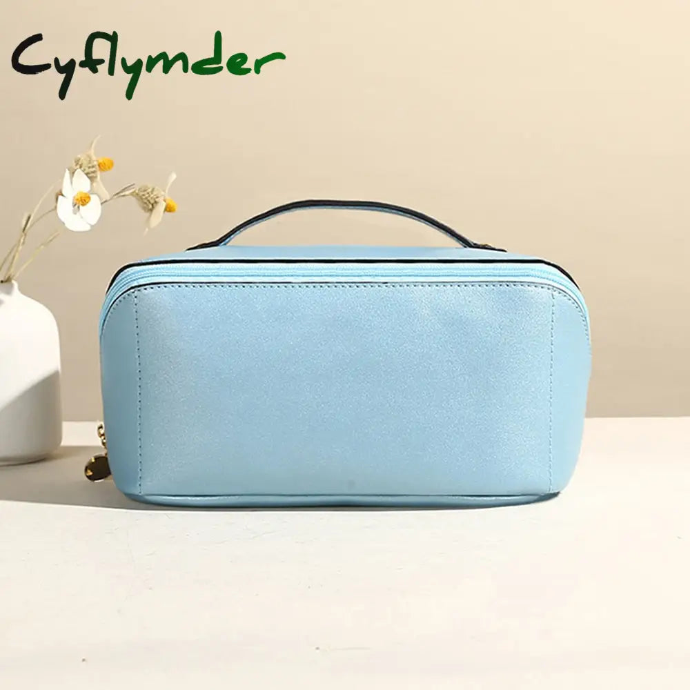 Cyflymder New Ins Portable Makeup Bag Large-Capacity Travel Cosmetic Women Waterproof Storage Case