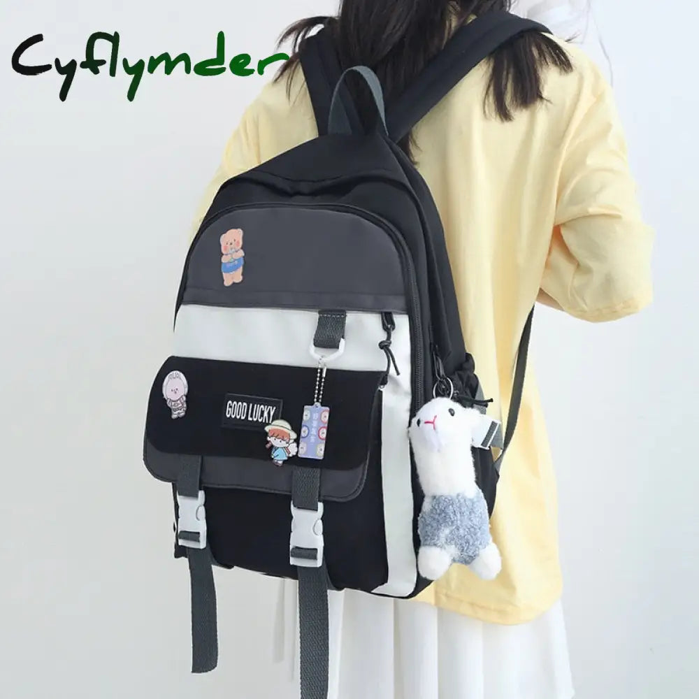 Cyflymder New Korean Style Backpacks Women Travel Bags Cute Candy Color Bag For Teenager Girl