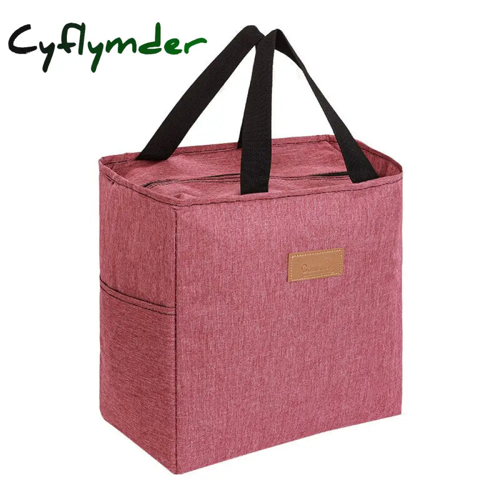 Cyflymder New Large Capacity Thermal Lunch Bag For Women Portable Outdoor Picnic Food Insulated