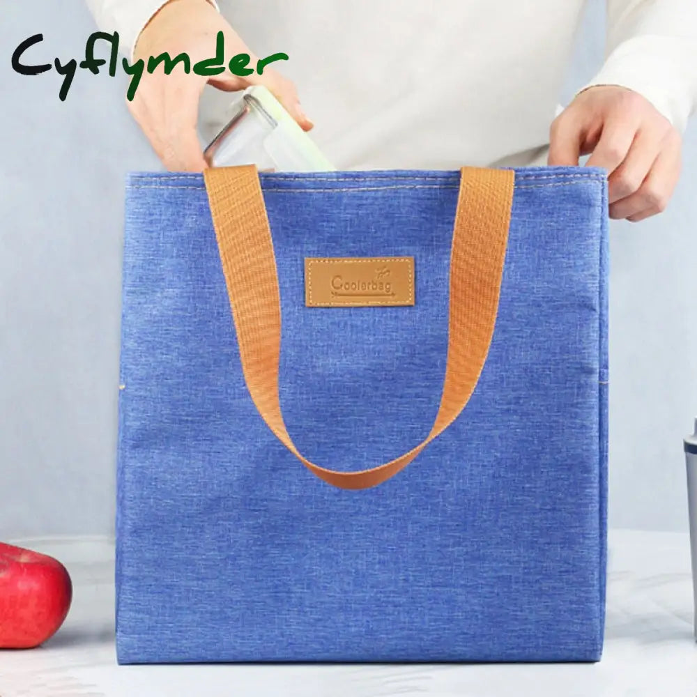 Cyflymder New Large Capacity Thermal Lunch Bag For Women Portable Outdoor Picnic Food Insulated