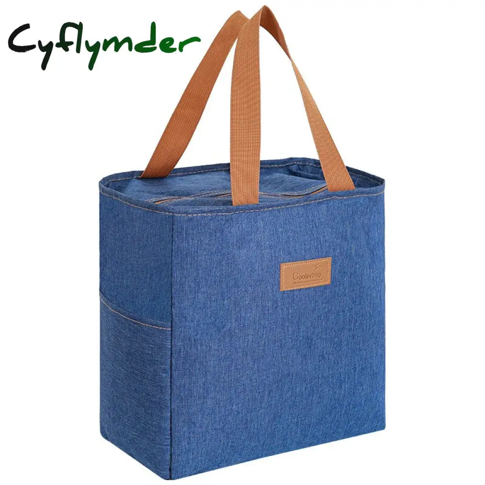 Cyflymder New Large Capacity Thermal Lunch Bag For Women Portable Outdoor Picnic Food Insulated