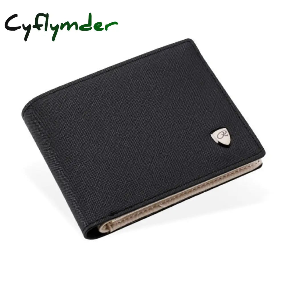 Cyflymder New Leather Men’s Wallet With Coin Pocket Man Purse Credit Cards Holder Male Money Bag