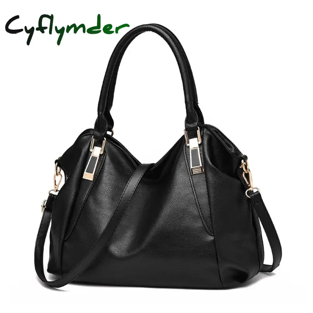 Cyflymder New Luxury Handbags Women Shoulder Bag Casual Large Tote Bags Hobo Soft Leather Ladies’