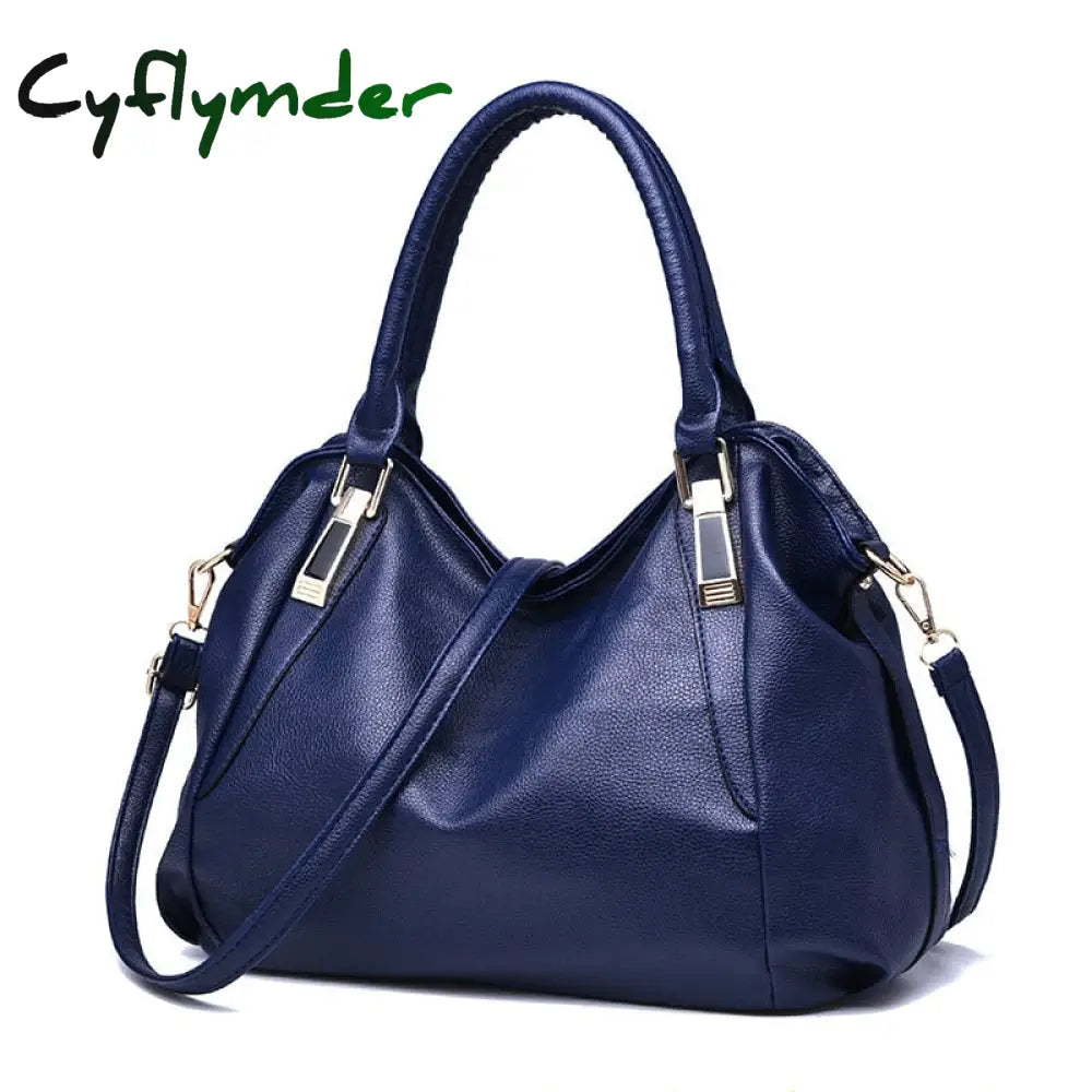 Cyflymder New Luxury Handbags Women Shoulder Bag Casual Large Tote Bags Hobo Soft Leather Ladies’