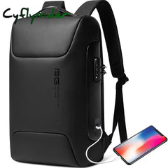 Cyflymder New Men Anti Theft Waterproof Backpack Laptop Organizer 15.6 Inch Daily Work Business