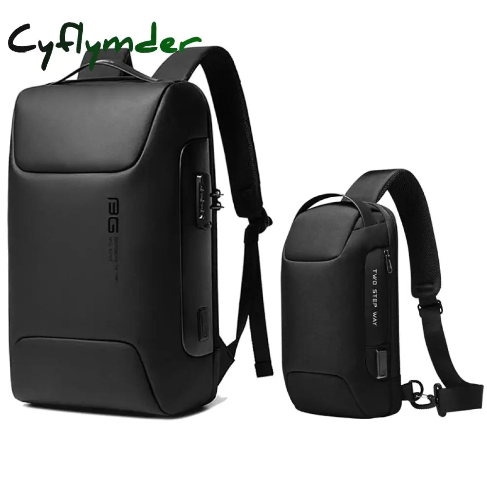 Cyflymder New Men Anti Theft Waterproof Backpack Laptop Organizer 15.6 Inch Daily Work Business