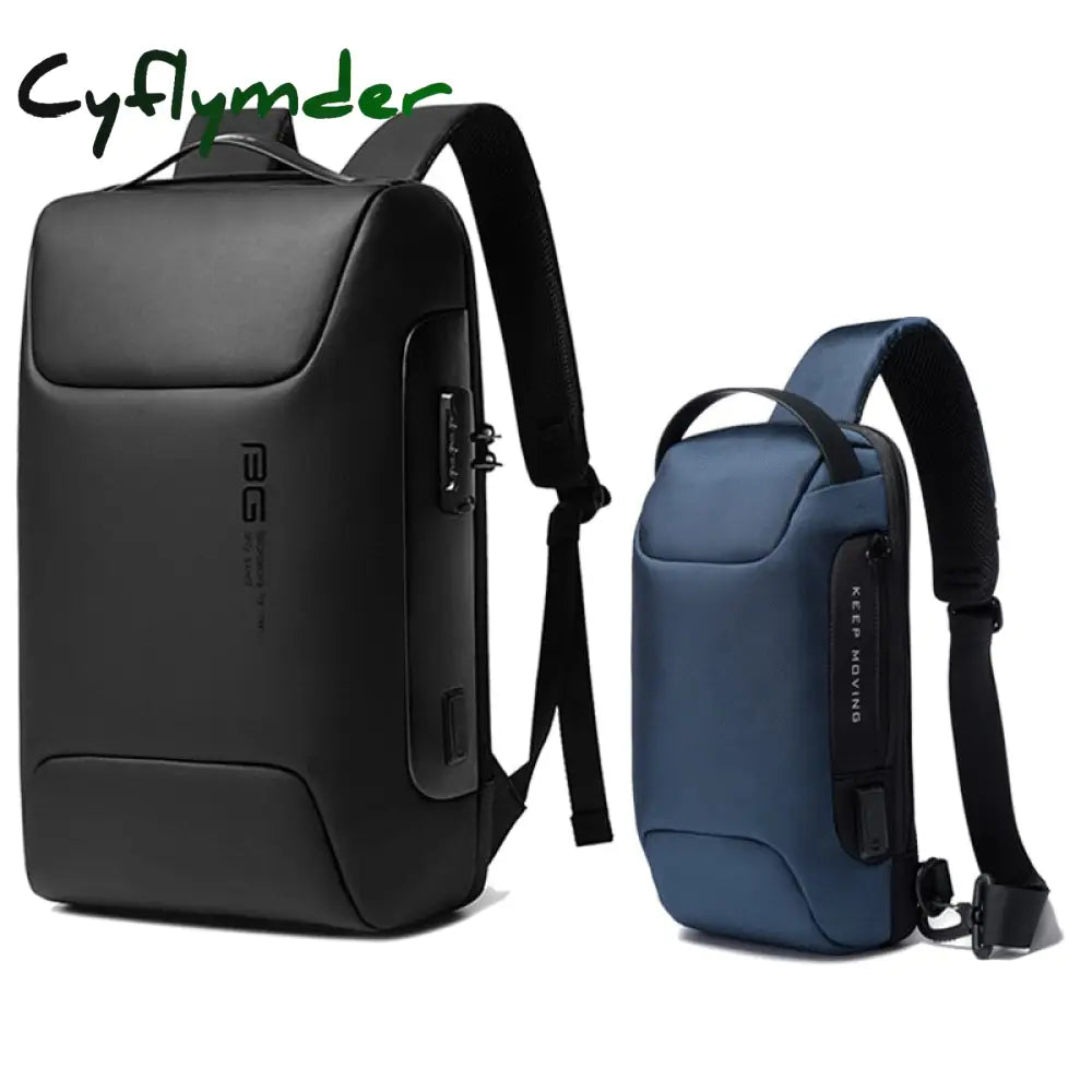 Cyflymder New Men Anti Theft Waterproof Backpack Laptop Organizer 15.6 Inch Daily Work Business