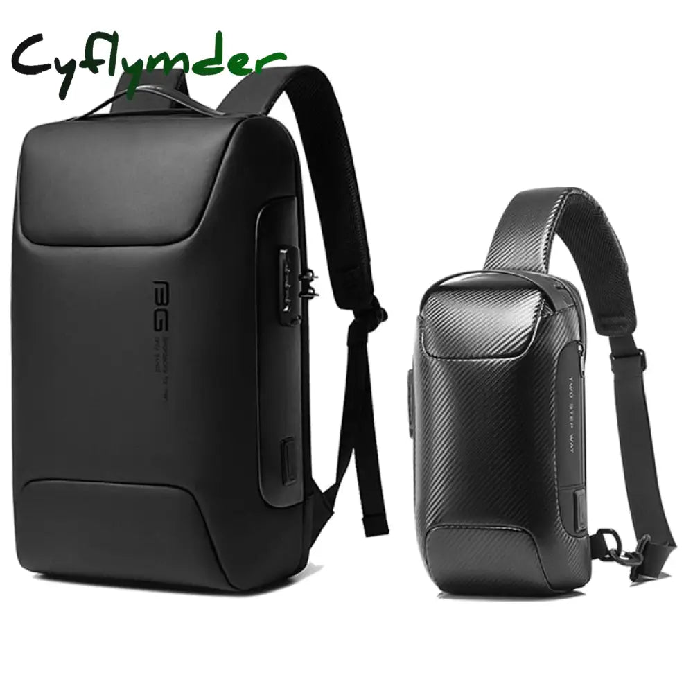 Cyflymder New Men Anti Theft Waterproof Backpack Laptop Organizer 15.6 Inch Daily Work Business