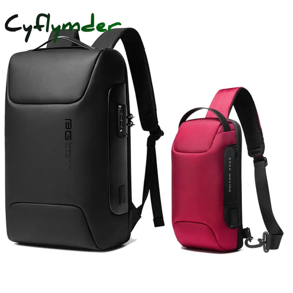 Cyflymder New Men Anti Theft Waterproof Backpack Laptop Organizer 15.6 Inch Daily Work Business