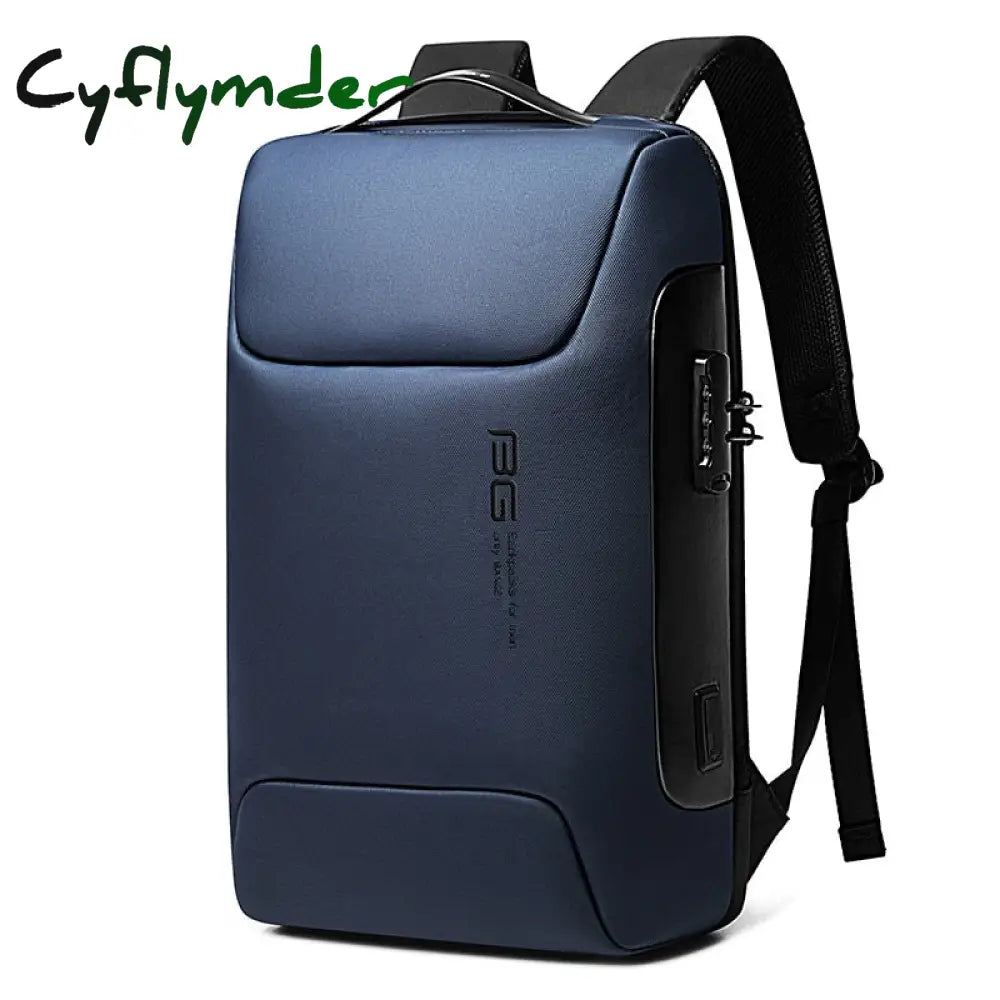 Cyflymder New Men Anti Theft Waterproof Backpack Laptop Organizer 15.6 Inch Daily Work Business