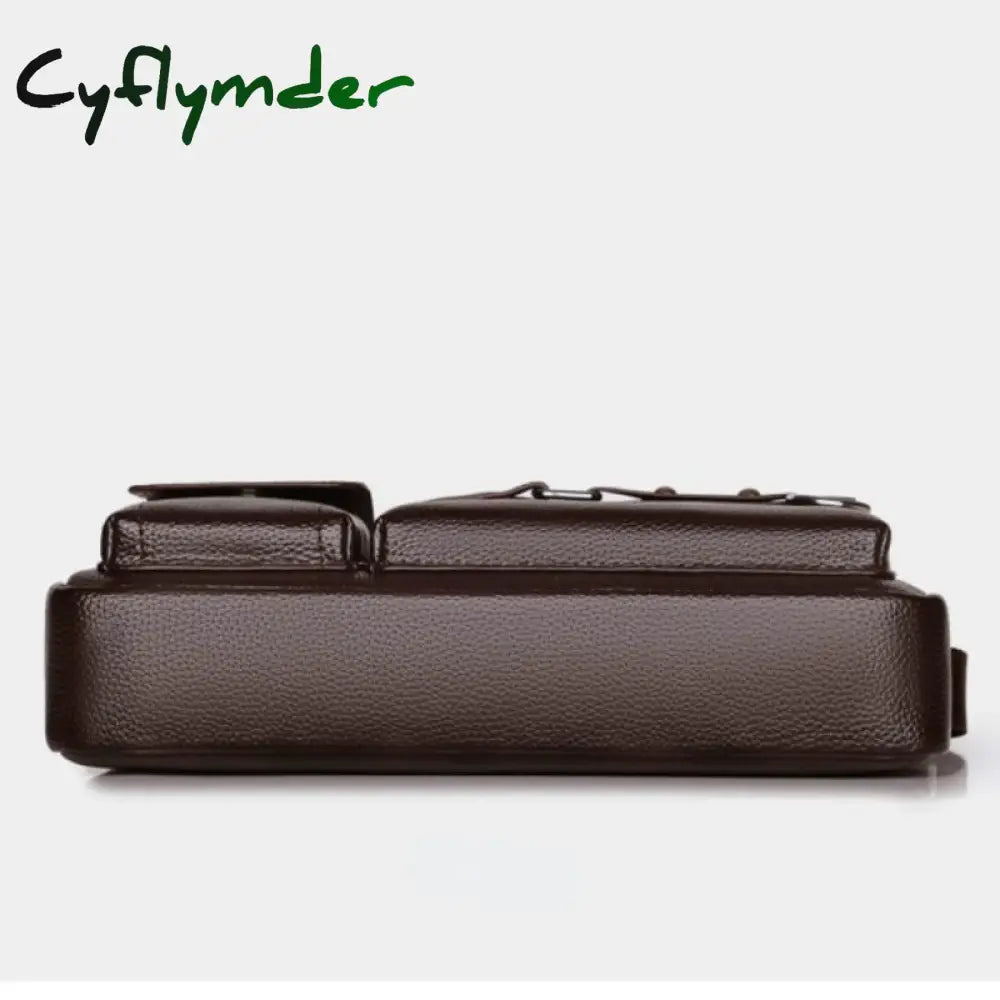 Cyflymder New Men Shoulder Bag For 10.4’’ Ipad Pu Leather Business Handbags Messenger Bags