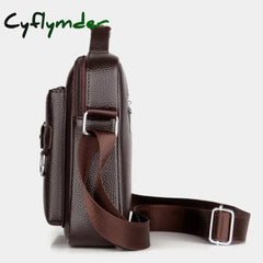 Cyflymder New Men Shoulder Bag For 10.4’’ Ipad Pu Leather Business Handbags Messenger Bags