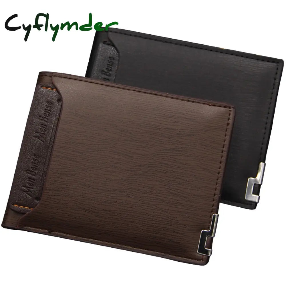 Cyflymder New Men’s Wallet Leather Bifold Slim Fashion Credit Card/Id Holders And Inserts Coin