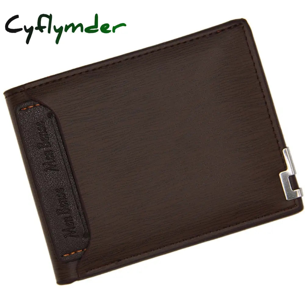 Cyflymder New Men’s Wallet Leather Bifold Slim Fashion Credit Card/Id Holders And Inserts Coin