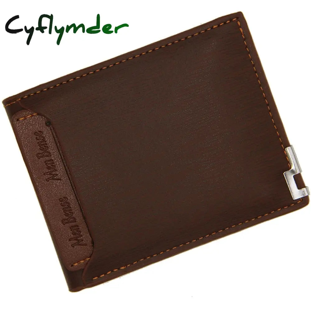 Cyflymder New Men’s Wallet Leather Bifold Slim Fashion Credit Card/Id Holders And Inserts Coin