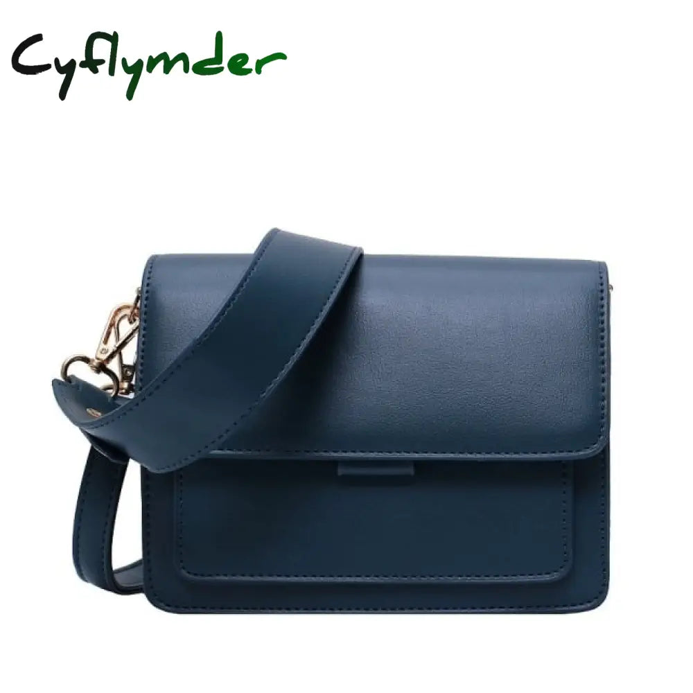 Cyflymder New Mini Lightweight Pu Leather Flap Bags For Women Summer Lady Shoulder Handbag Simple