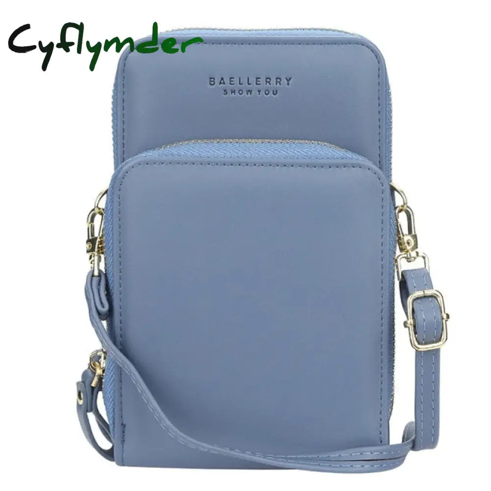 Cyflymder New Mini Women Messenger Bags Female Top Quality Phone Pocket Fashion Small For Girl Blue