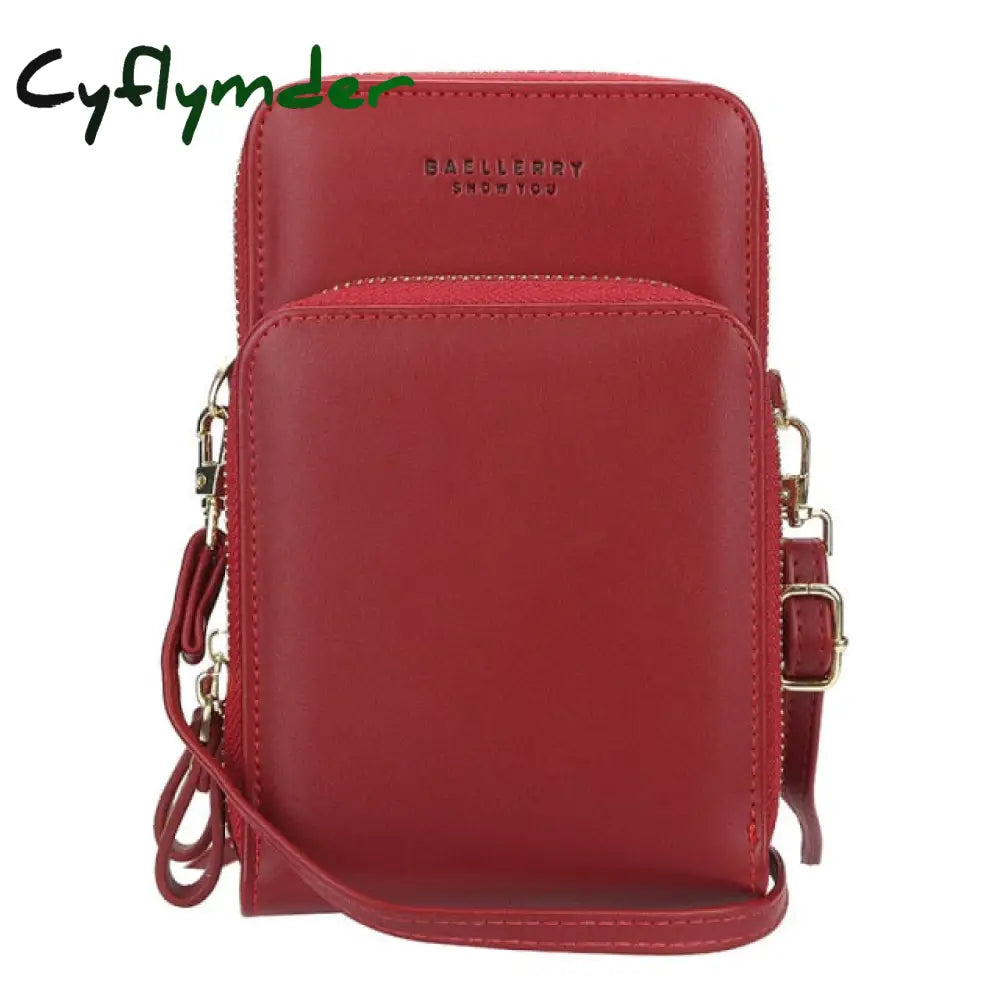 Cyflymder New Mini Women Messenger Bags Female Top Quality Phone Pocket Fashion Small For Girl Red