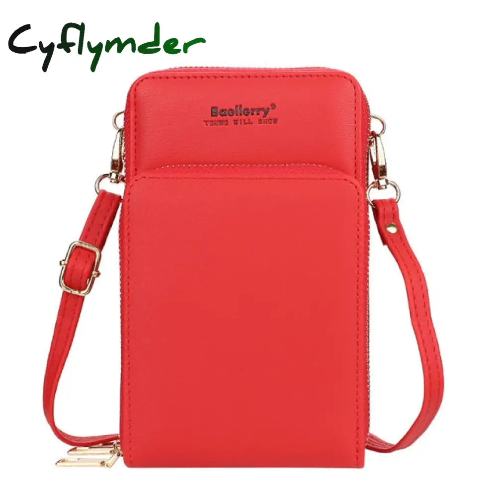 Cyflymder New Mini Women Messenger Bags Female Top Quality Phone Pocket Fashion Small For Girl Red