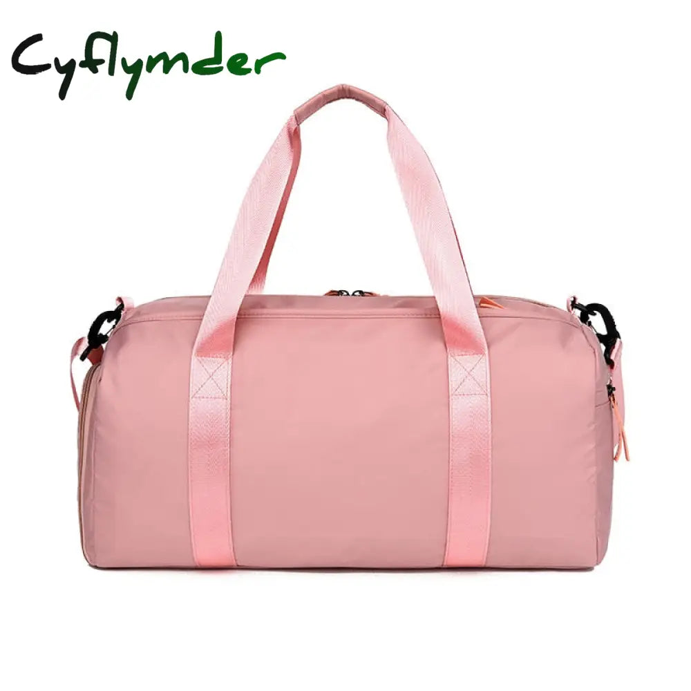 Cyflymder New Sequins Pink Gym Bag Women Shoe Compartment Waterproof Sport Bags For Fitness