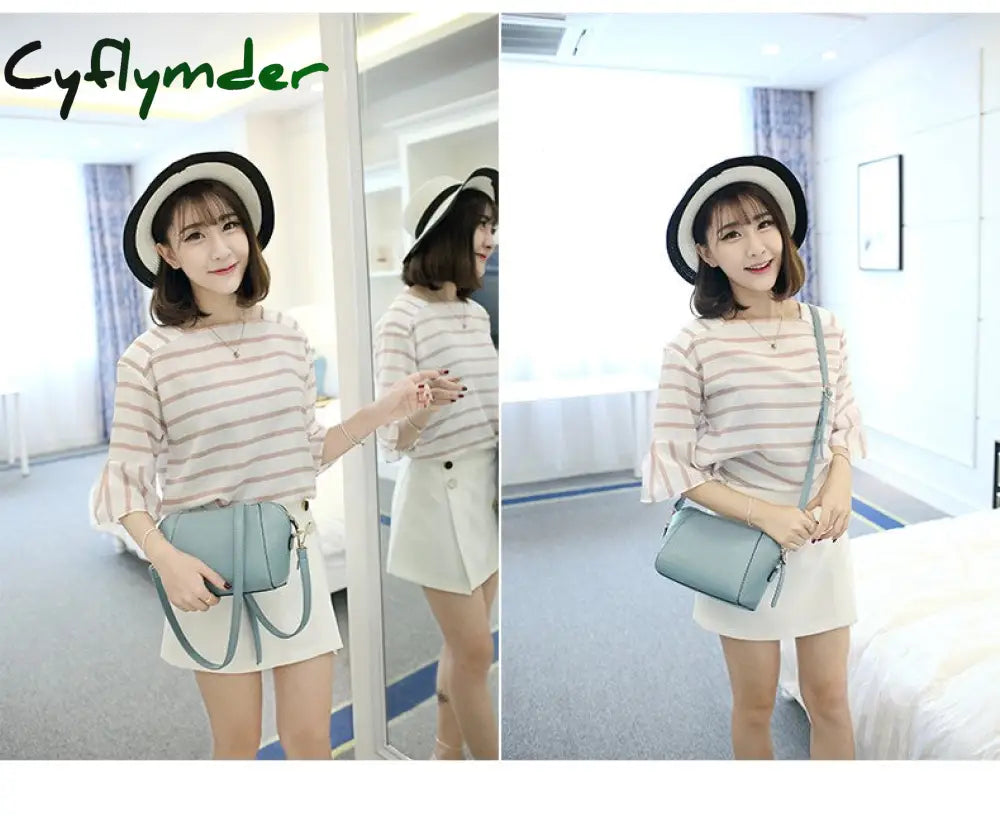 Cyflymder New Summer Style Women Shell Bags Fashion Pu Female Shoulder Bag Girls Party Messenger