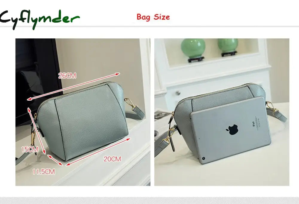 Cyflymder New Summer Style Women Shell Bags Fashion Pu Female Shoulder Bag Girls Party Messenger