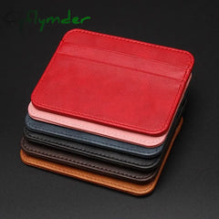 Cyflymder New Thin Pu Leather Mini Wallet Slim Bank Credit Card Holder 5 Slots Men’s Business