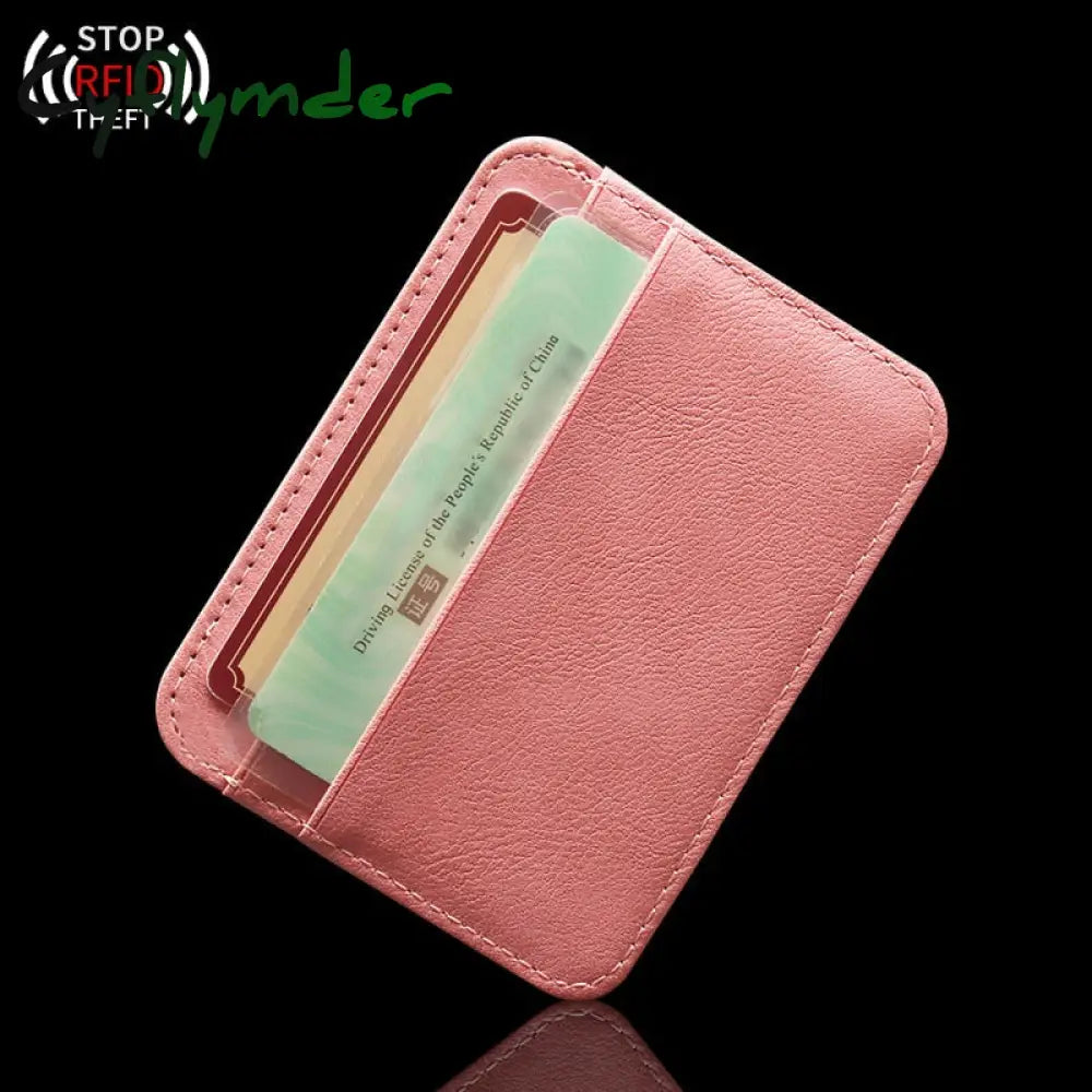 Cyflymder New Thin Pu Leather Mini Wallet Slim Bank Credit Card Holder 5 Slots Men’s Business