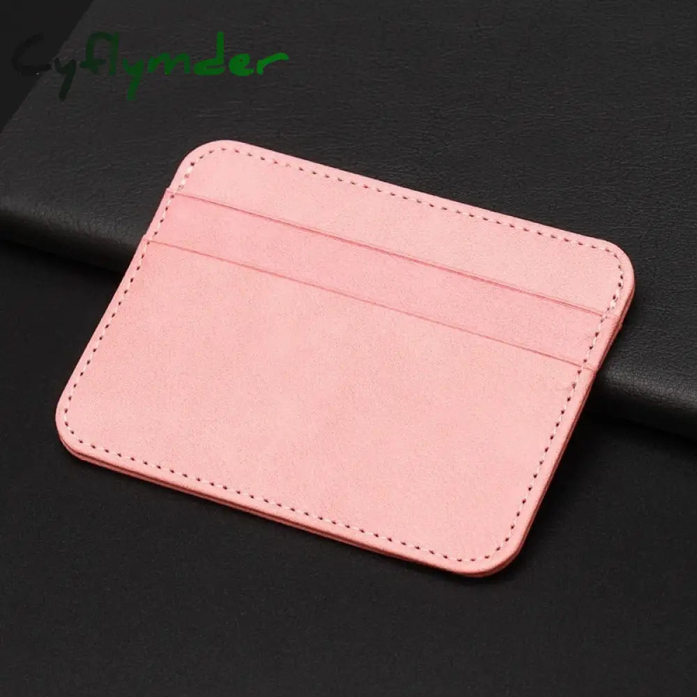 Cyflymder New Thin Pu Leather Mini Wallet Slim Bank Credit Card Holder 5 Slots Men’s Business