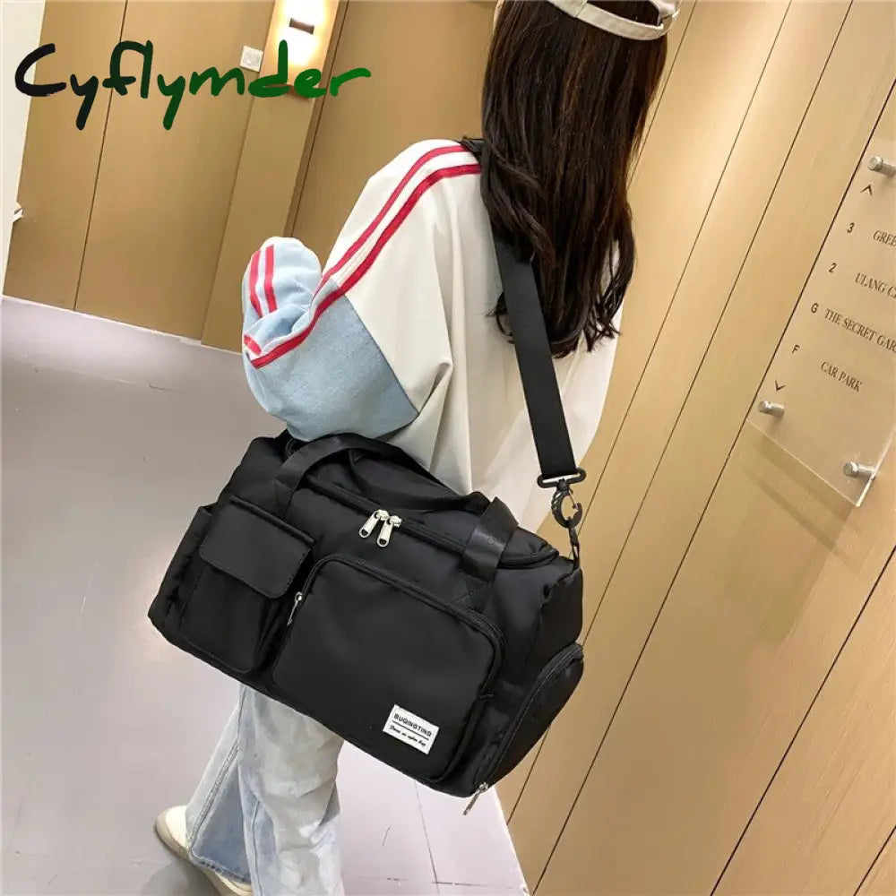 Cyflymder New Travel Bag Hand Luggage Duffle Waterproof Sports Bags Fitness Yoga Gym Large Capacity