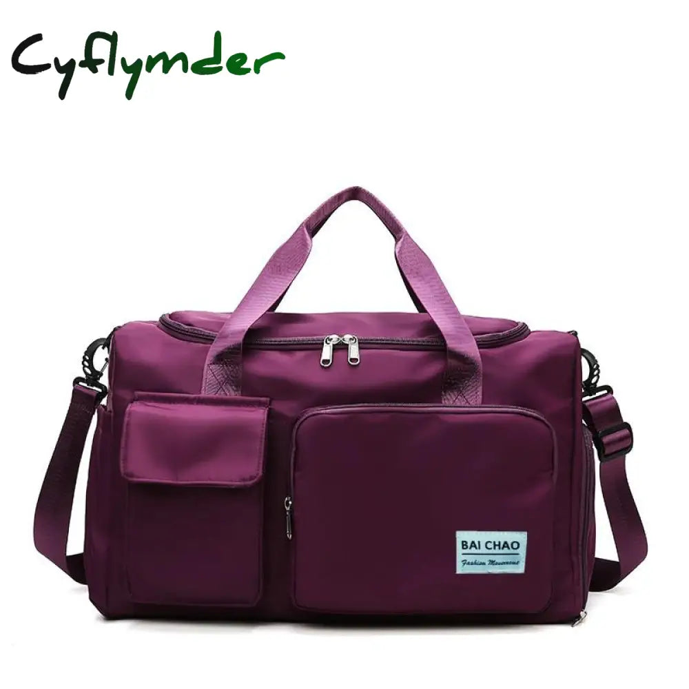 Cyflymder New Travel Bag Hand Luggage Duffle Waterproof Sports Bags Fitness Yoga Gym Large Capacity