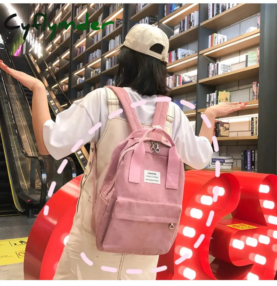 Cyflymder New Trend Backpack Fashion Women College Female School Bagpack Harajuku Travel Shoulder