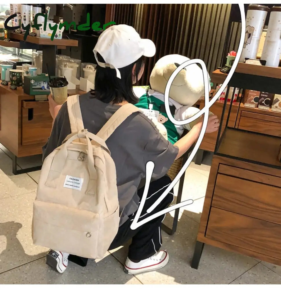 Cyflymder New Trend Backpack Fashion Women College Female School Bagpack Harajuku Travel Shoulder