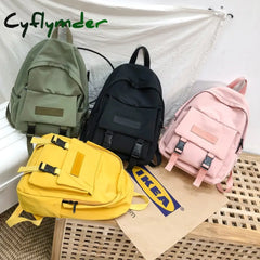 Cyflymder New Trend Female Backpack Casual Classical Women Fashion Shoulder Bag Solid Color School