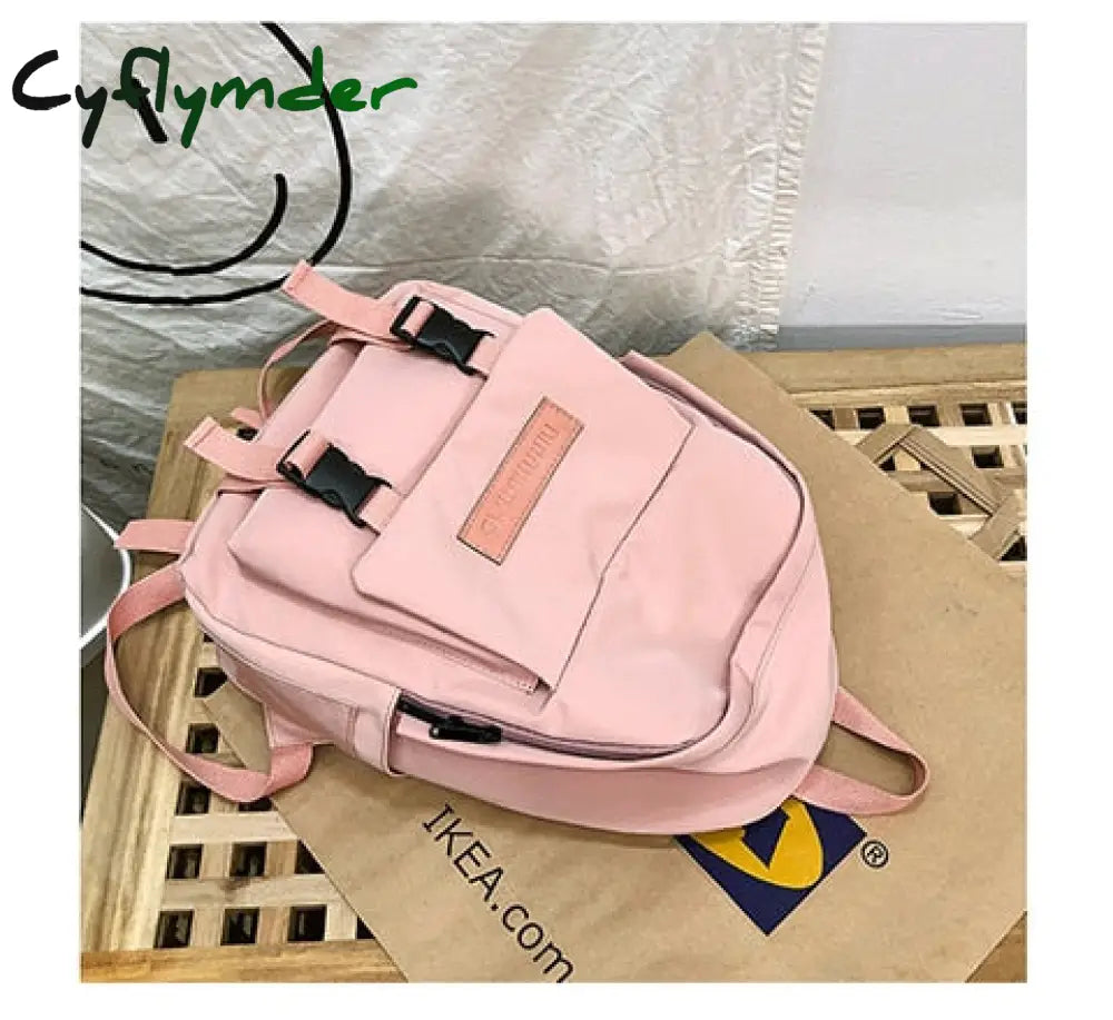 Cyflymder New Trend Female Backpack Casual Classical Women Fashion Shoulder Bag Solid Color School