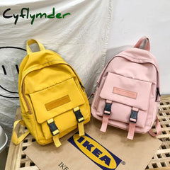 Cyflymder New Trend Female Backpack Casual Classical Women Fashion Shoulder Bag Solid Color School