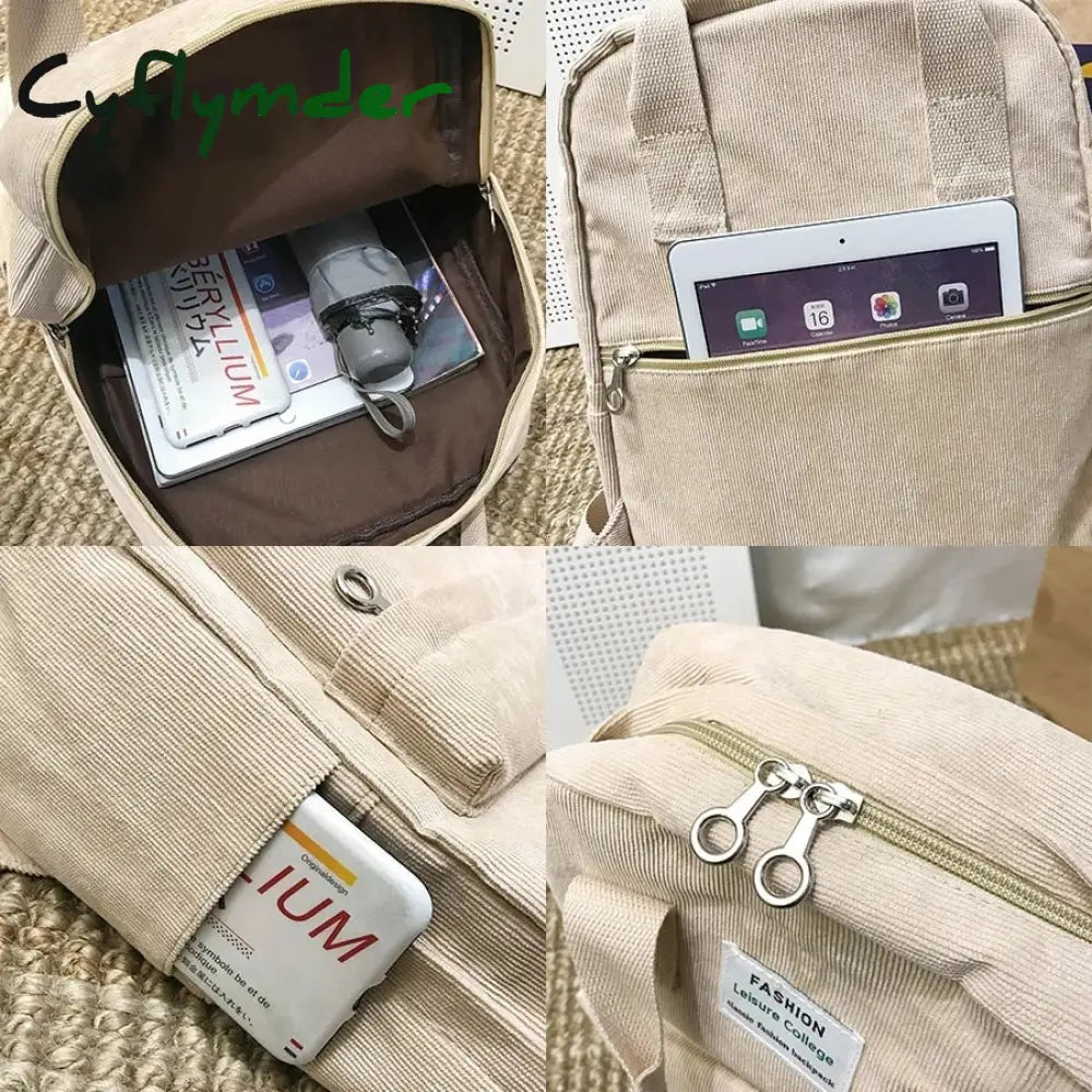 Cyflymder New Trend Female Backpack Fashion Women College School Bag Harajuku Travel Shoulder Bags