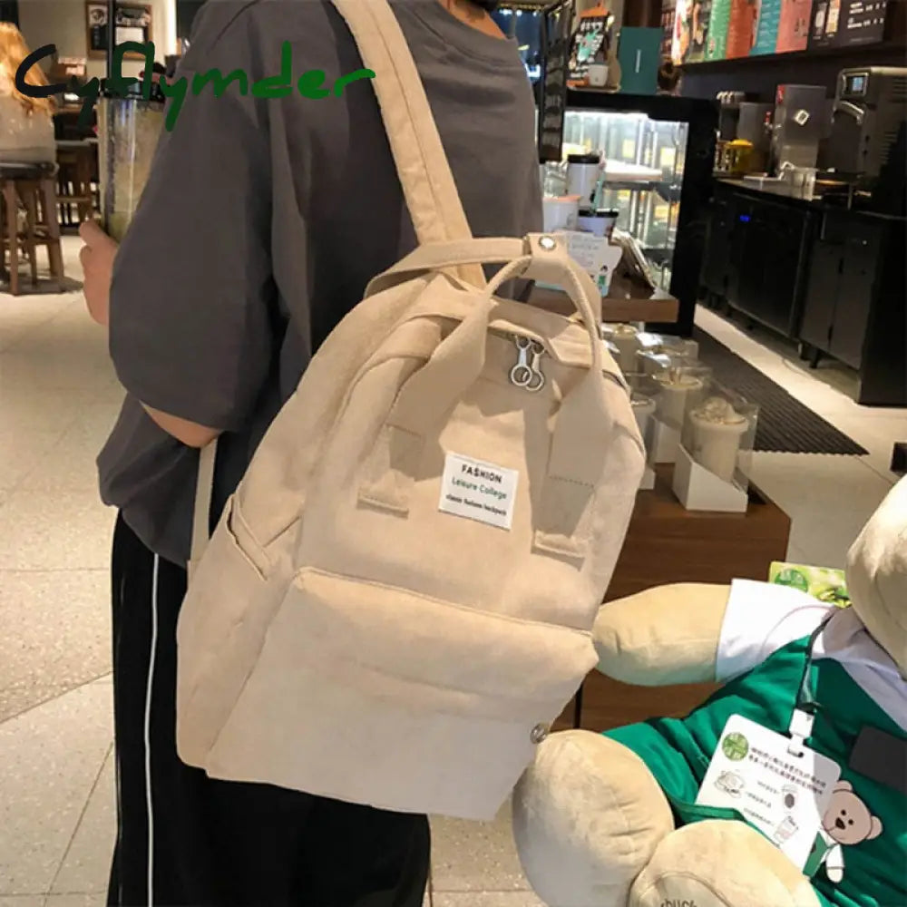 Cyflymder New Trend Female Backpack Fashion Women College School Bag Harajuku Travel Shoulder Bags